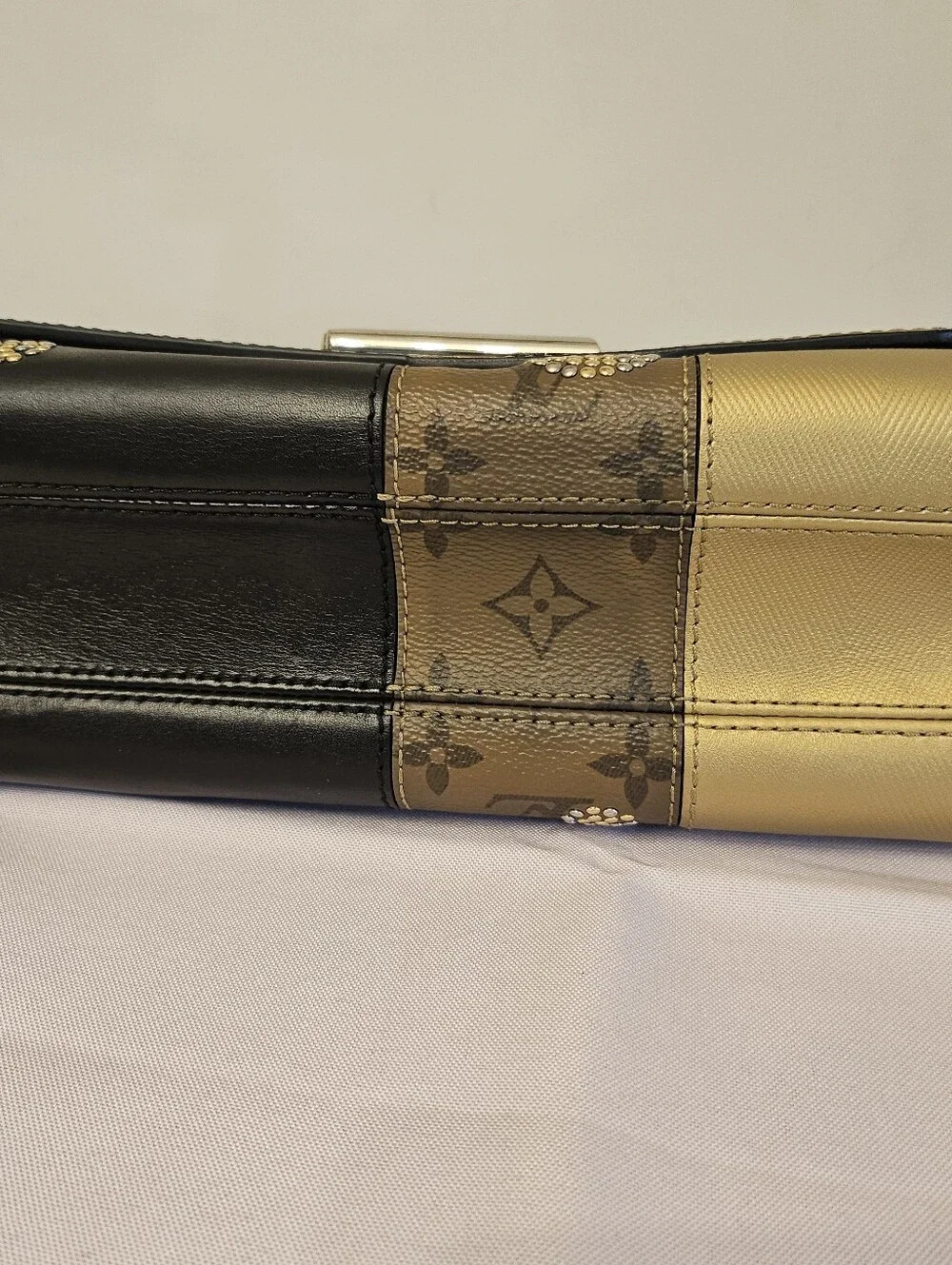 Louis Vuitton Limited Edition Monogram Studded Twist MM Bag